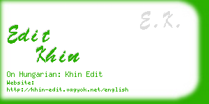 edit khin business card